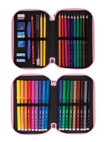 081264FAPR Filled 2 decker pencil case FUN ANIMALS Special Series, violet - Image 3