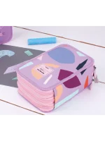081364FAPR Filled 3 decker pencil case FUN ANIMALS Special Series, violet - Image 3