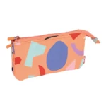 081133FARN 5 pocket pencil case THE FUN ANIMALS Special Series, orange