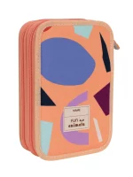 081264FARN Filled 2 decker pencil case FUN ANIMALS Special Series, orange - Image 2