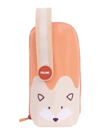 08872FARN Kit 4 filled pencil cases FUN ANIMALS Special Series, orange