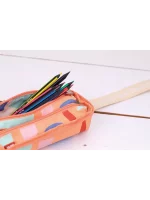 08872FARN Kit 4 filled pencil cases FUN ANIMALS Special Series, orange - Image 4