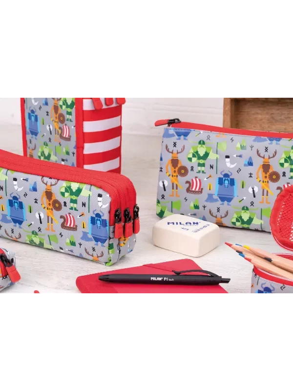 081135VK 3-zip pencil cases Vikings Special Series 2