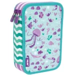 081264S Filled double decker pencil case Frutikis special series, green and orange
