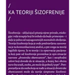 KA TEORIJI ŠIZOFRENIJE