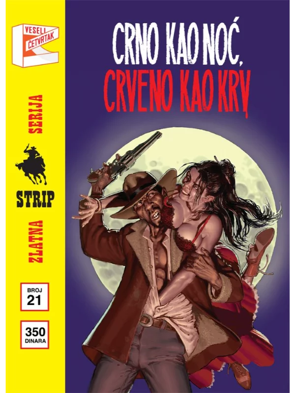 Zlatna Serija 21 Korica B Dedvud Dik Crno kao noć, crveno kao krv - Image 1