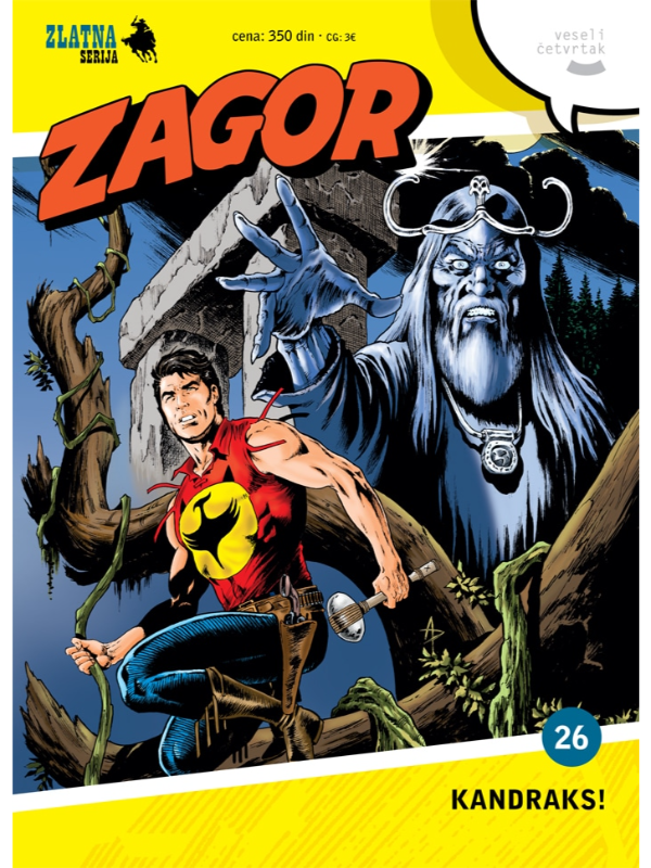 07300677 Zlatna serija 26 korica A Zagor Kandraks! - Slika 1