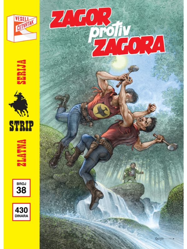 07301018 Zlatna serija 38 korica B Zagor Zagor protiv Zagora - Slika 1