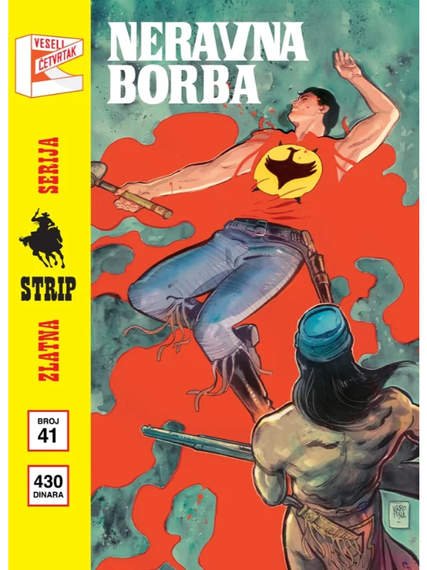 Zlatna serija 41 korica B Zagor Neravna borba - Image 1