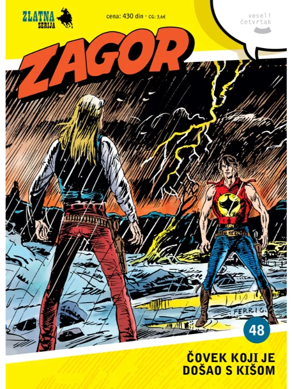 Zlatna serija 48 korica A Zagor Čovek koji je došao s kišom / Čovek u bekstvu 1