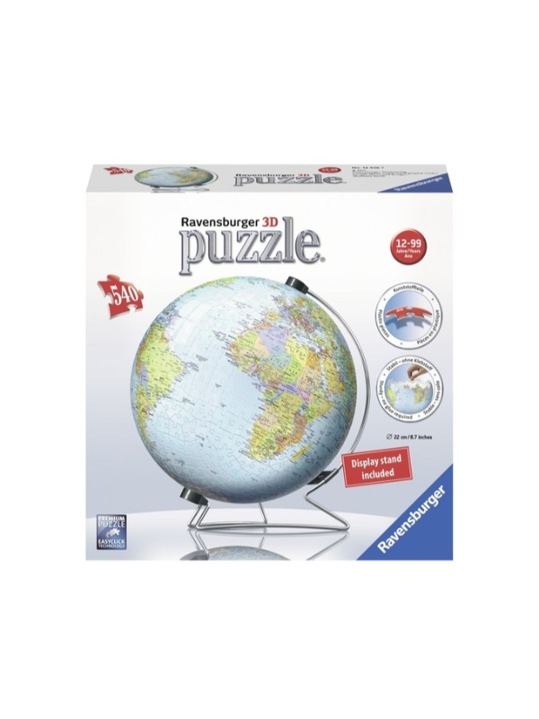 4005556124367 Ravensburger 3D Puzzle (Slagalice) - Globus - Slika 1