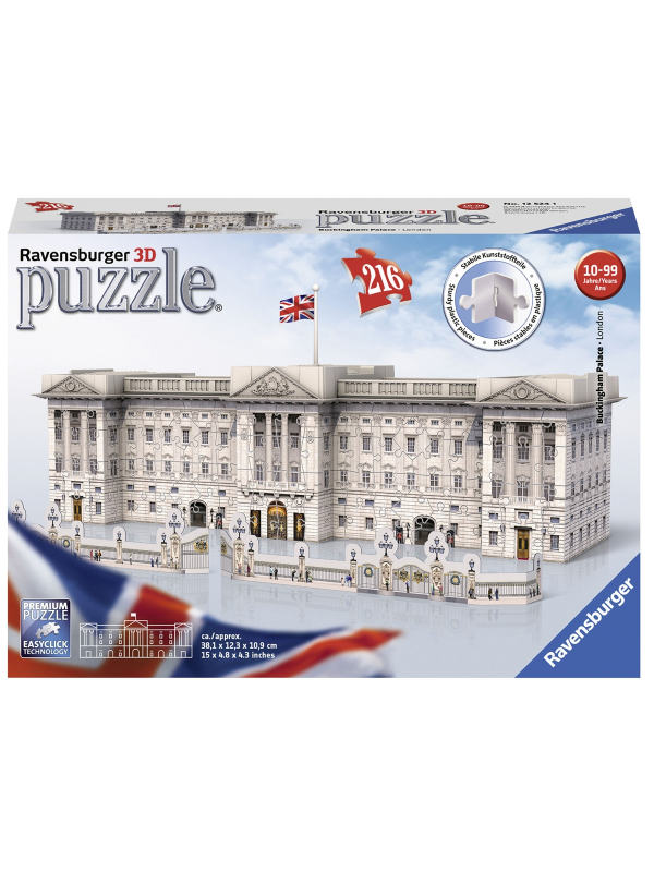 4005556125241 Ravensburger 3D Puzzle - Bakingemska Palata Ra12524 - Slika 1