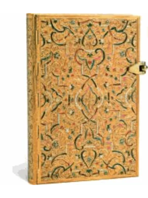 Gold Inlay Hardcover Journals Mini Lined