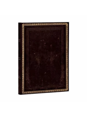 Black Moroccan Midi Lined Hardcover Journal