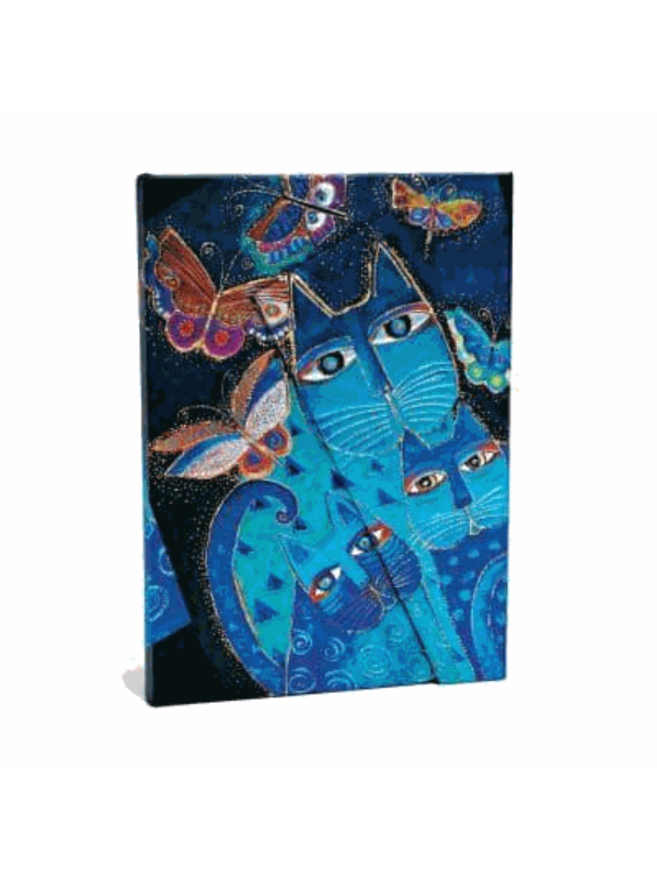 9781551563978 Laurel Burch, Blue Cats, Midi, Lin - Slika 1