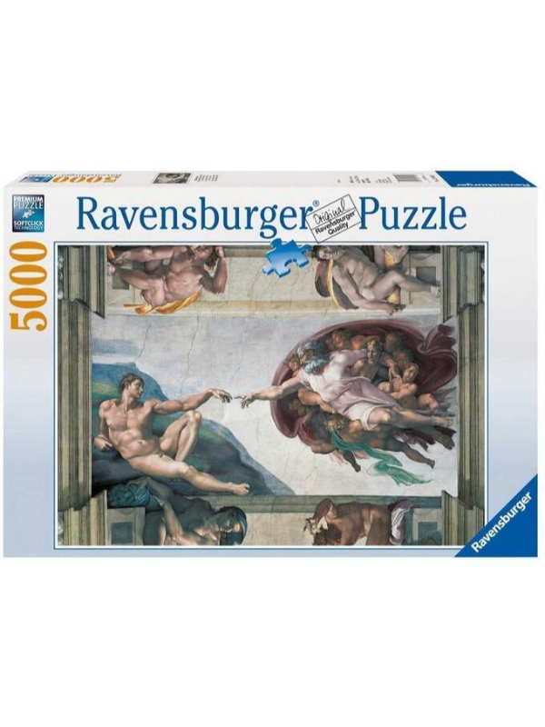 4005556174089 RA17408 Ravensburger puzzle (slagalice)- Mikelandjelo "Stvaranje Adama" 4005556174089 - Slika 1