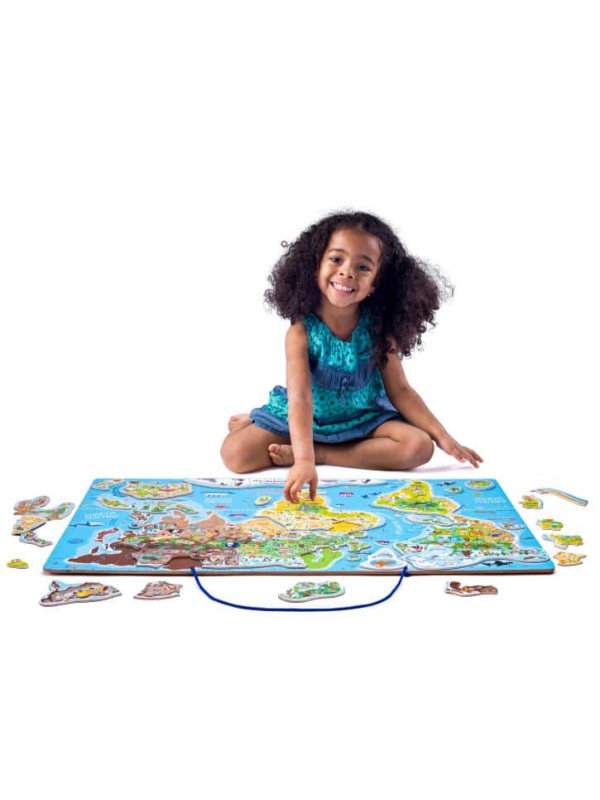 8591864912902 91290 Magnetna mapa sveta - 2 u 1 igraj se i uci 8591864912902 - Slika 1