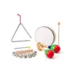 91713 Muzički set ( ručno zvono, tambura, trougao, 2 zvečke )  8591864917136