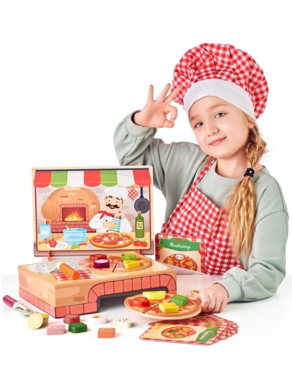 8591864919369 91936 Picerija Karlo, didaktička igra sa umetanjem oblika 8591864919369 - Slika 1