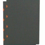 Grey on Orange Paper-Oh Cahier Circulo A4 Gridded