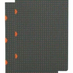 Grey on Orange Journal: Unlined A5 (Cahier Circulo)
