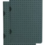 Grey on Black Paper-Oh Cahier Circulo B7 Gridded