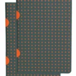 Paper Oh Cahier Circulo Grey on Orange /B7 Grid