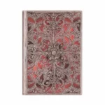 Garnet Softcover Flexis Midi Lined Silver Filigree Collection