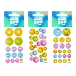 Stikeri Sa Srebrnim Okvirom 6,6X18Cm Emoticons Ii