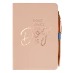 Set Notes 11X16,5Cm Sa Hem.Olovkom Rose Gold
