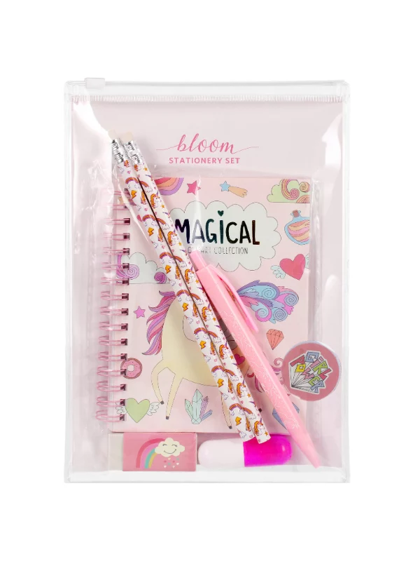 Set Magical Unicorn: Pernica ,Olovka ,Sveska 1