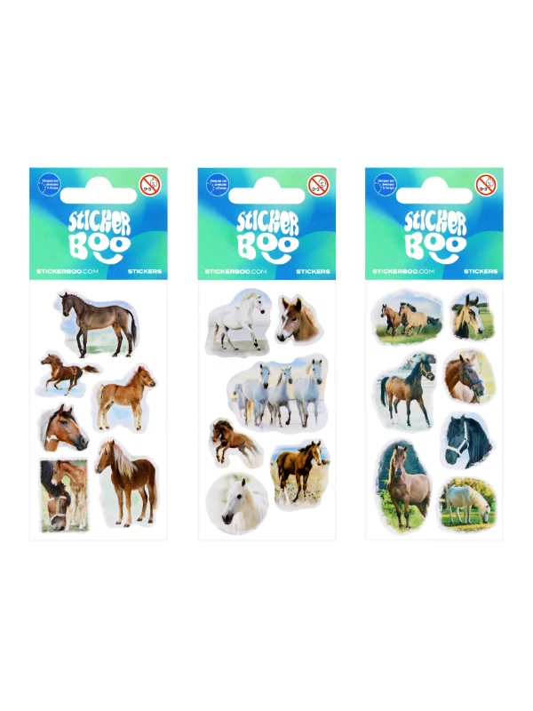 Stikeri 6,6X18Cm Horses 3 1