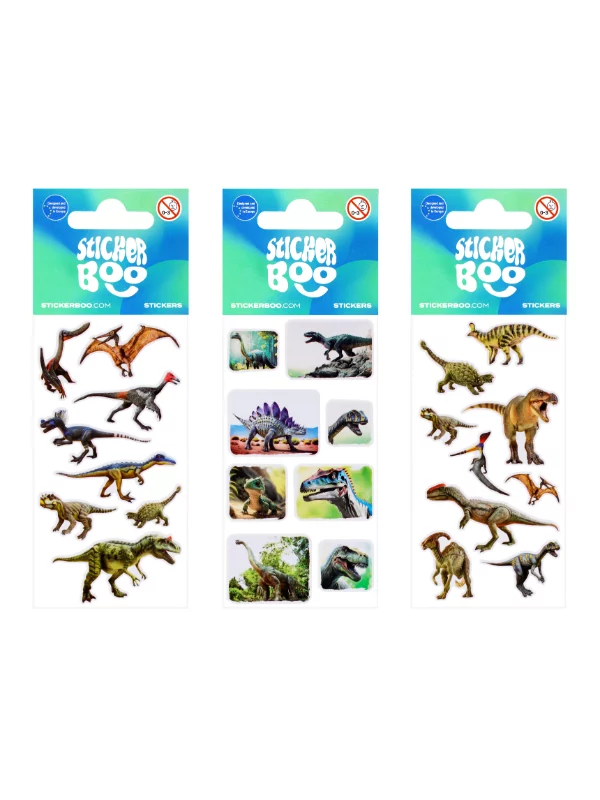 Stikeri 6,6X18Cm Dinosaurs 3 1