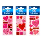 Stikeri Sa Srebrnim Okvirom 6,6X18Cm Hearts
