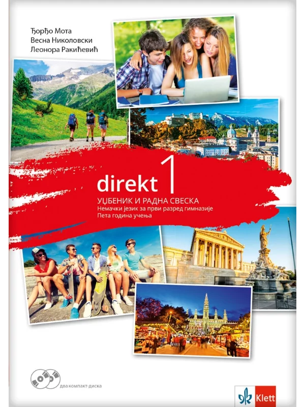 Direkt 1 - udžbenik i radna sveska za prvi razred gimnazije (peta godina učenja) + 2 CD-a - Image 1