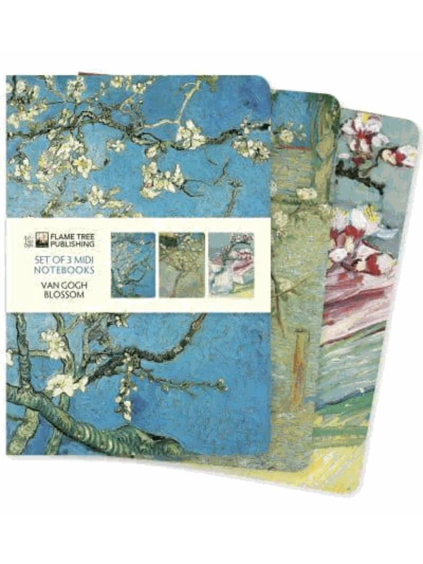 Vincent van Gogh: Blossom Set of 3 Midi Notebooks 1