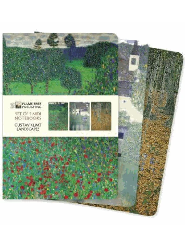 Gustav Klimt: Landscapes Set of 3 Midi Notebooks - Image 1