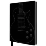 Black Gibson Guitar Artisan Art Notebook