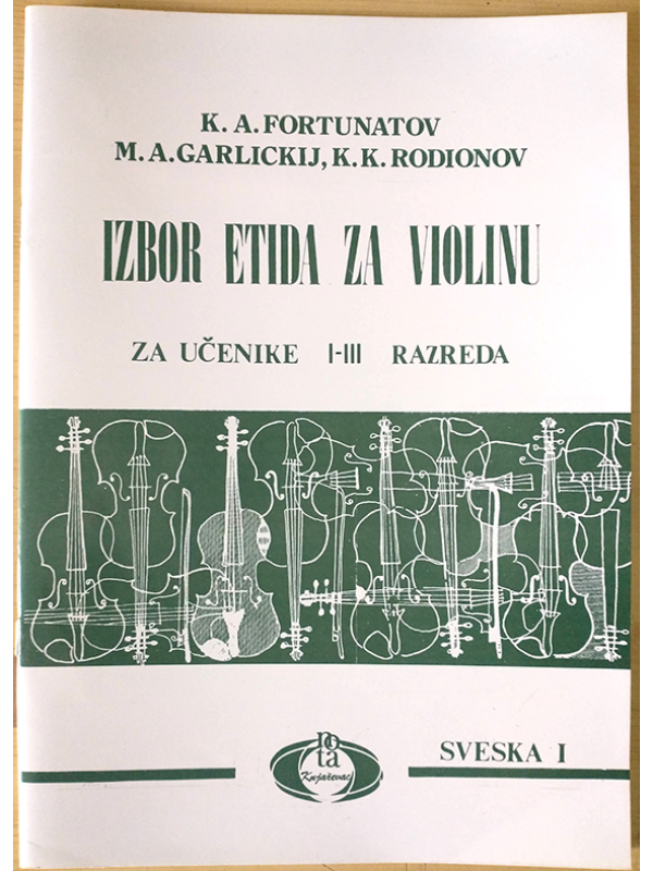 8635702956 22-4 Izbor Etida Za Violinu, Sv. 1 - Slika 1
