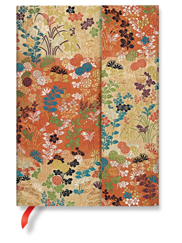 Japanese Kimono, Kara-ori, Midi Unlined : Hardcover, 120 gsm, ribbon marker, memento pouch, wrap closure - Image 1