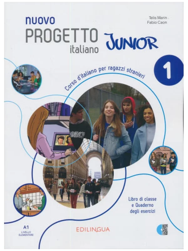 Nuovo Progetto italiano Junior 1 udžbenik sa radnom sveskom sa 5. i 6. razred 1