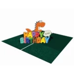 Čestitka Origami 3D - T-Rex