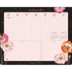 Marjolein Bastin 2024 Weekly Desk Pad: Pink Poppies