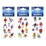 Stikeri 6,6X18Cm Robots