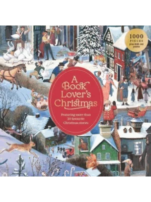 A Book Lover's Christmas 1000 Piece Puzzle
