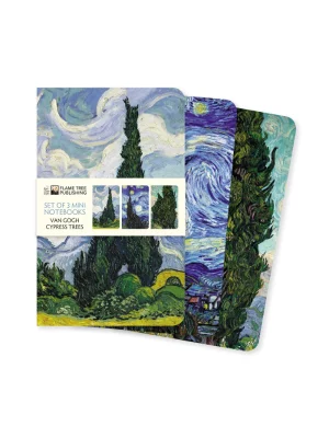 Vincent Van Gogh: Cypresses Set of 3 Mini Notebooks