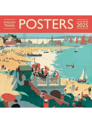 English Travel Posters Wall Calendar 2025 (Art Calendar)