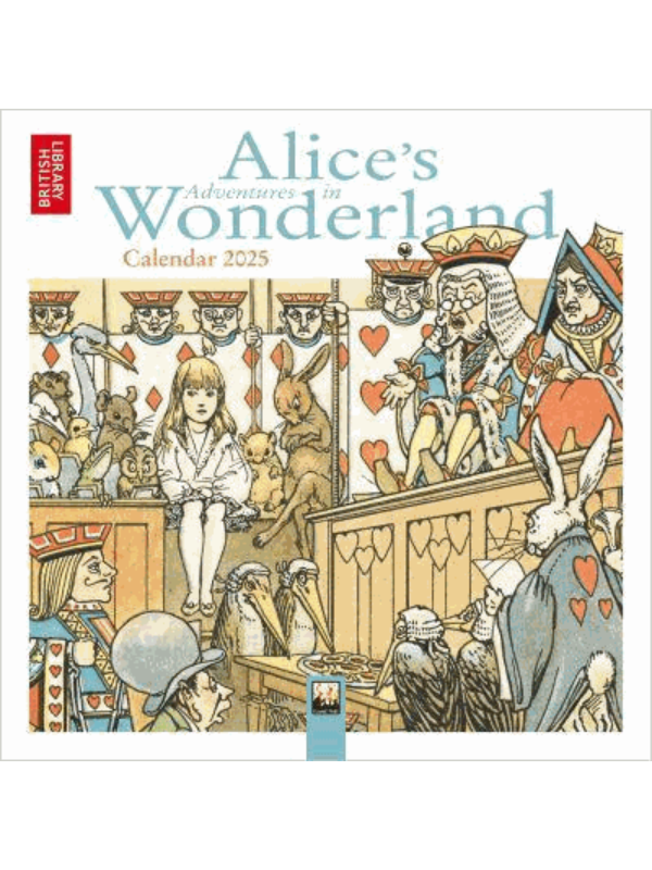9781835621097 British Library: Alice's Adventures in Wonderland Mini Wall Calendar 2025 (Art Calendar) - Slika 1