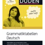 Grammatiktabellen Deutsch: Regelmäßige und unregelmäßige Verben, Substantive, Adjektive, Artikel und Pronomen