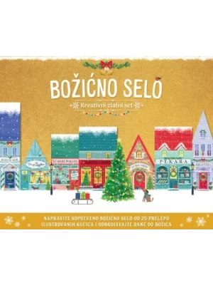 Božićno selo – kreativni zlatni set